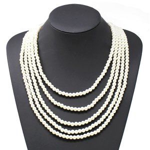 Pearl Multi Layered Necklace